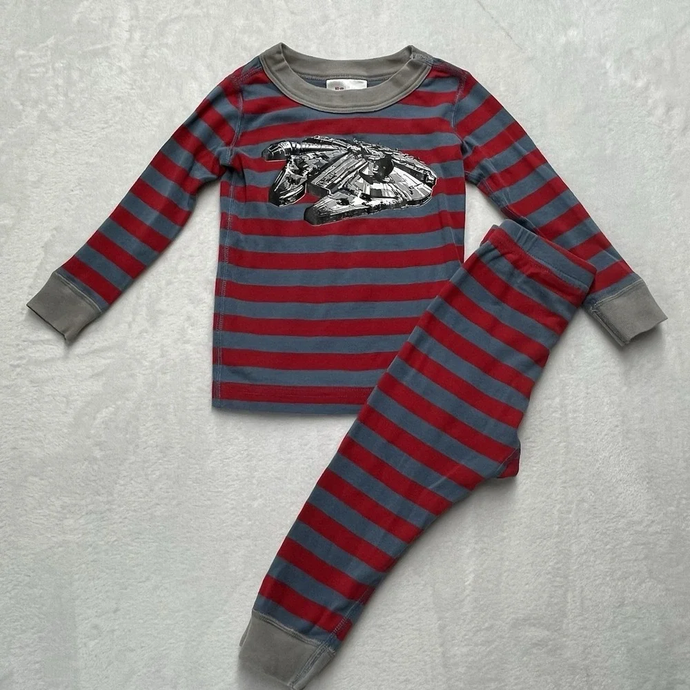Hanna Andersson Star Wars Millenium Falcon Pajamas‎ Boy 18-24m Organic Cotton